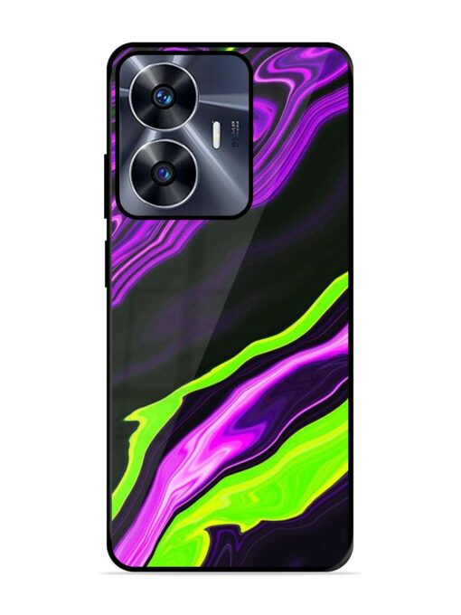 Bright Fluid Violet Glossy Metal Phone Cover for Realme C55