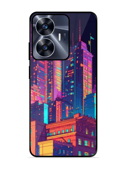 City View Glossy Metal Phone Cover for Realme C55