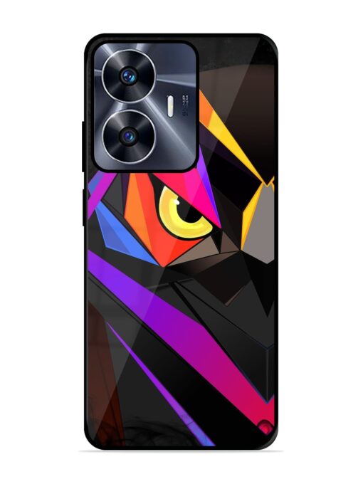 Wpap Owl Glossy Metal Phone Cover for Realme C55 Zapvi