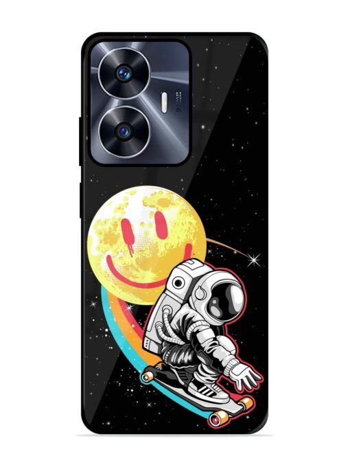 Astronaut Art Glossy Metal Phone Cover for Realme C55 Zapvi