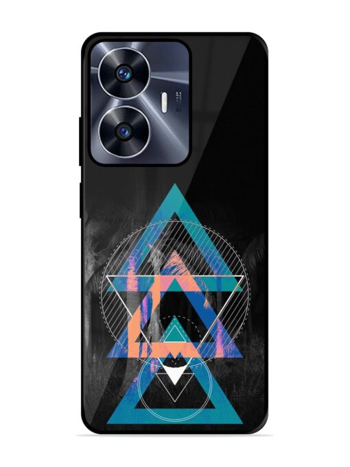 Indie Cross Glossy Metal Phone Cover for Realme C55 Zapvi