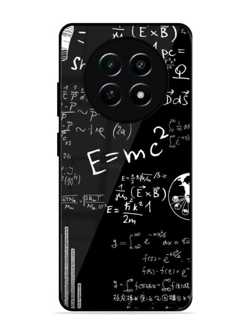 E=Mc2 Mass?Energy Equivalence Glossy Metal Phone Cover for Realme C65 (5G)