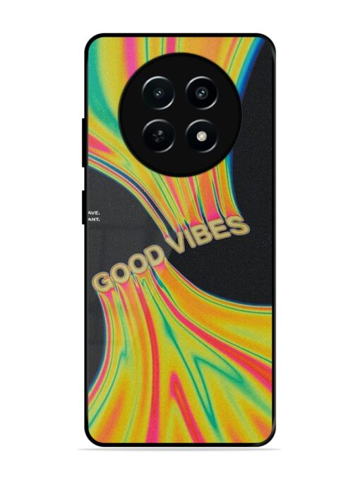 Good Vibes Glossy Metal Phone Cover for Realme C65 (5G) Zapvi