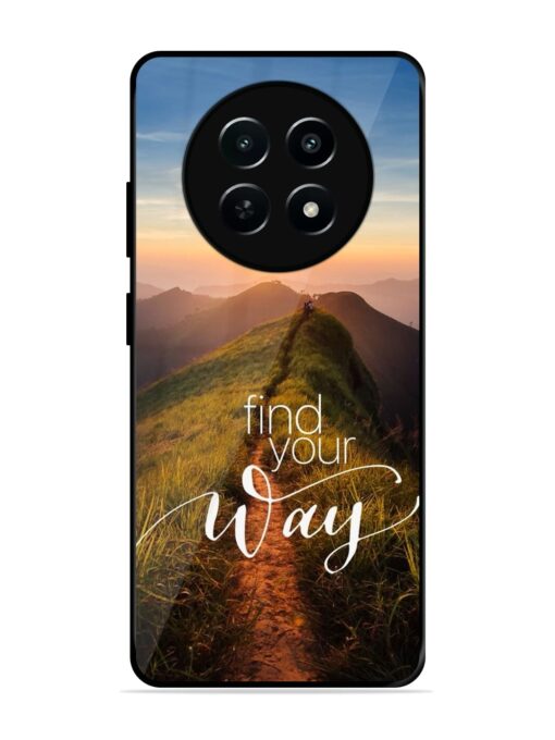 Find Your Way Glossy Metal Phone Cover for Realme C65 (5G) Zapvi