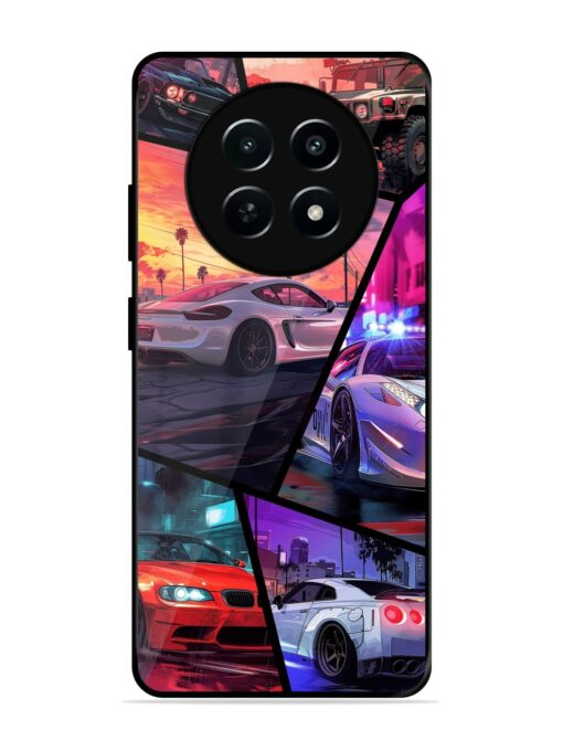 Ride In Pixels Glossy Metal Phone Cover for Realme C65 (5G) Zapvi