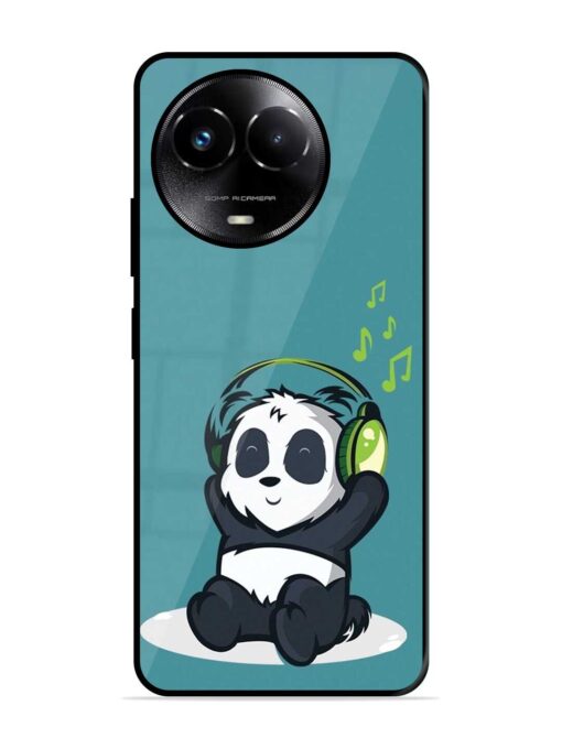 Music Panda Glossy Metal Phone Cover for Realme C67 (5G) Zapvi