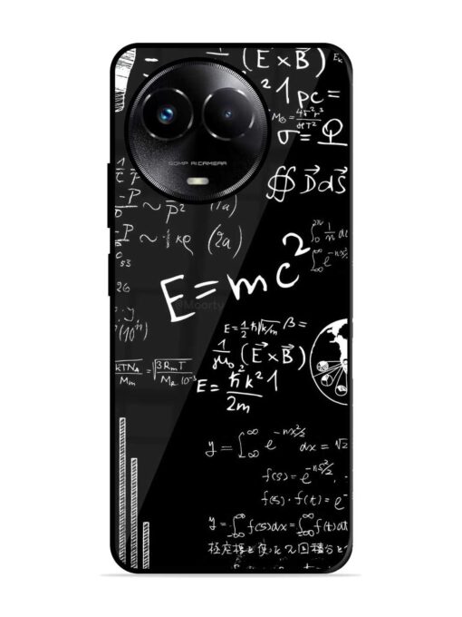 E=Mc2 Mass?Energy Equivalence Glossy Metal Phone Cover for Realme C67 (5G) Zapvi