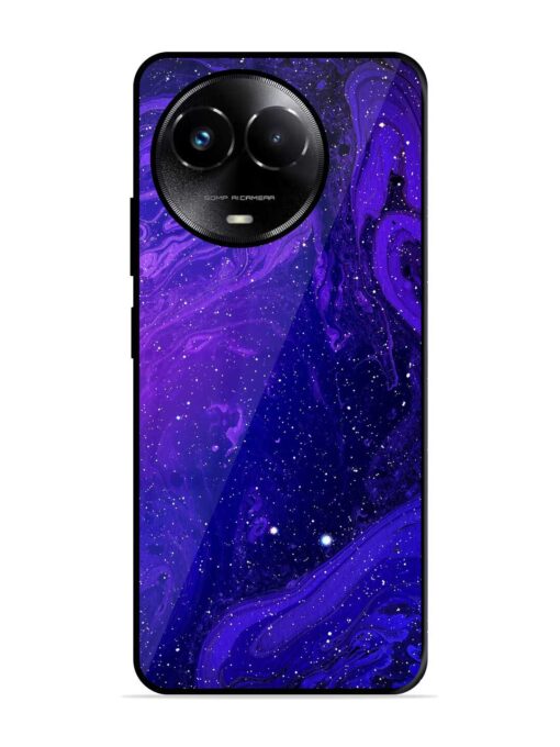 Galaxy Acrylic Abstract Art Glossy Metal Phone Cover for Realme C67 (5G) Zapvi