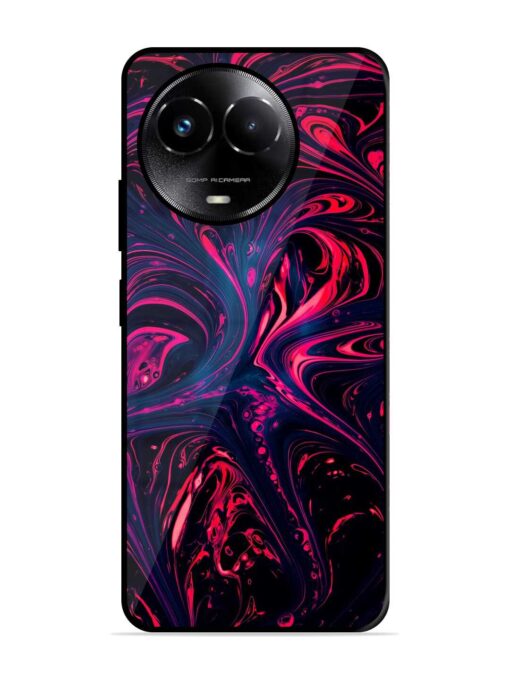 Abstract Background Glossy Metal Phone Cover for Realme C67 (5G) Zapvi