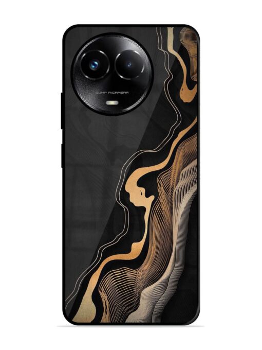 Abstract Art Glossy Metal TPU Phone Cover for Realme C67 (5G) Zapvi