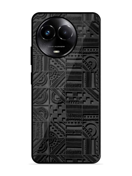 Seamless Pattern Glossy Metal Phone Cover for Realme C67 (5G) Zapvi