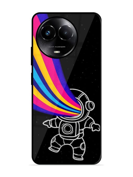 Astronaut Glossy Metal TPU Phone Cover for Realme C67 (5G) Zapvi