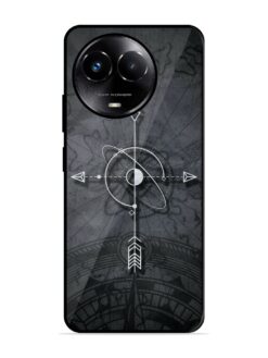 Lighting Cross Glossy Metal Phone Cover for Realme C67 (5G)