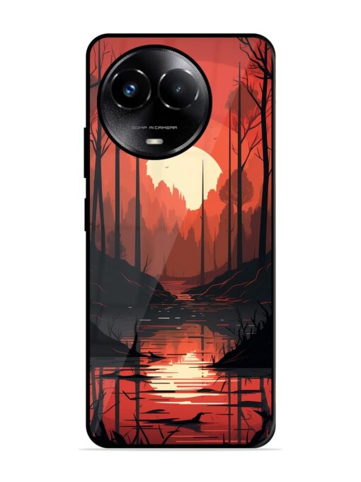 Natural Landscape Glossy Metal Phone Cover for Realme C67 (5G) Zapvi