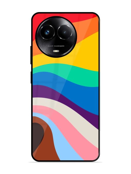 Minimal Pride Art Glossy Metal Phone Cover for Realme C67 (5G) Zapvi