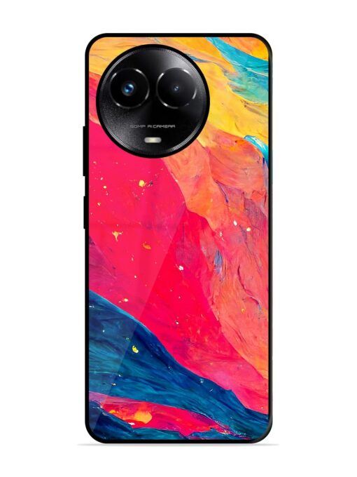 Starry Night Glossy Metal Phone Cover for Realme C67 (5G) Zapvi