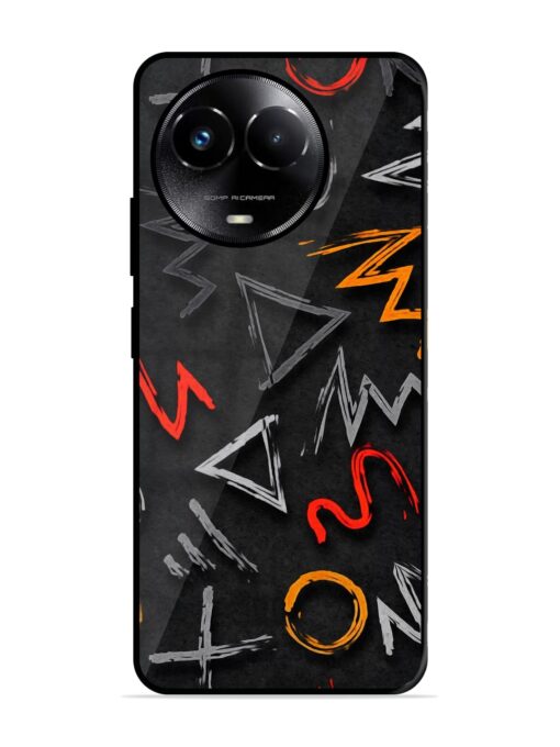 Grungy Graffiti Glossy Metal Phone Cover for Realme C67 (5G) Zapvi