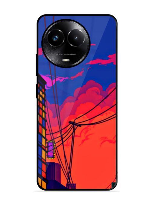 Sky At Morning Glossy Metal Phone Cover for Realme C67 (5G)