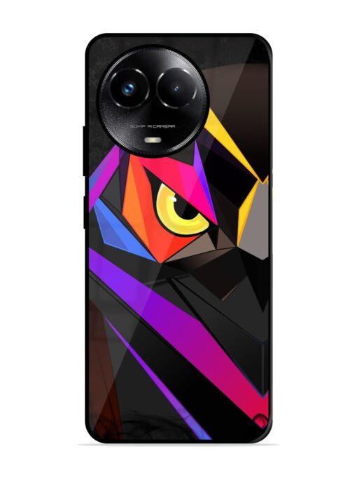 Wpap Owl Glossy Metal Phone Cover for Realme C67 (5G) Zapvi