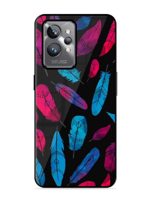 Feather Art Glossy Metal Phone Cover for Realme Gt 2 Pro