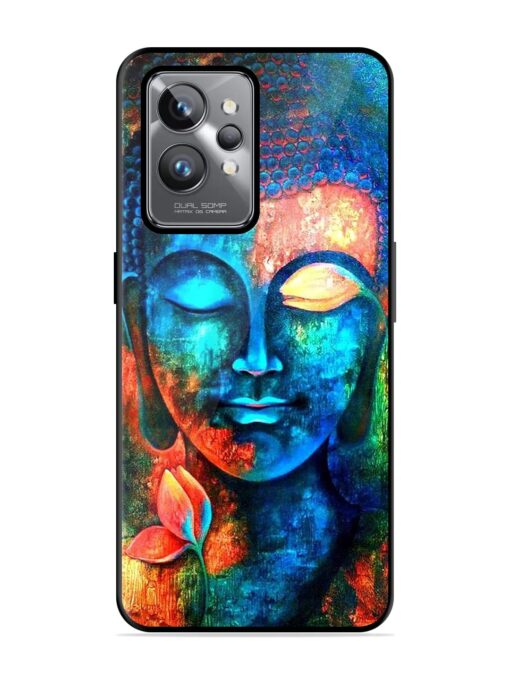 Buddha Painting Glossy Metal Phone Cover for Realme Gt 2 Pro