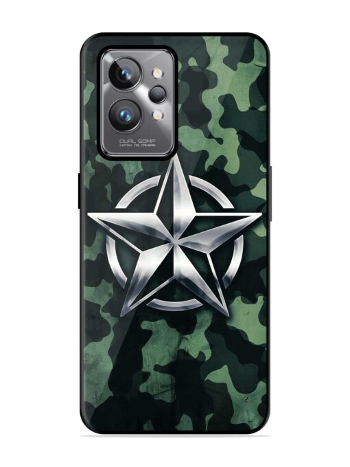 Indian Army Star Design Glossy Metal Phone Cover for Realme Gt 2 Pro