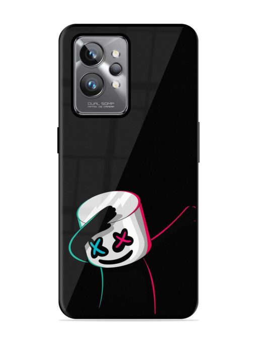 Black Marshmallow Glossy Metal Phone Cover for Realme Gt 2 Pro