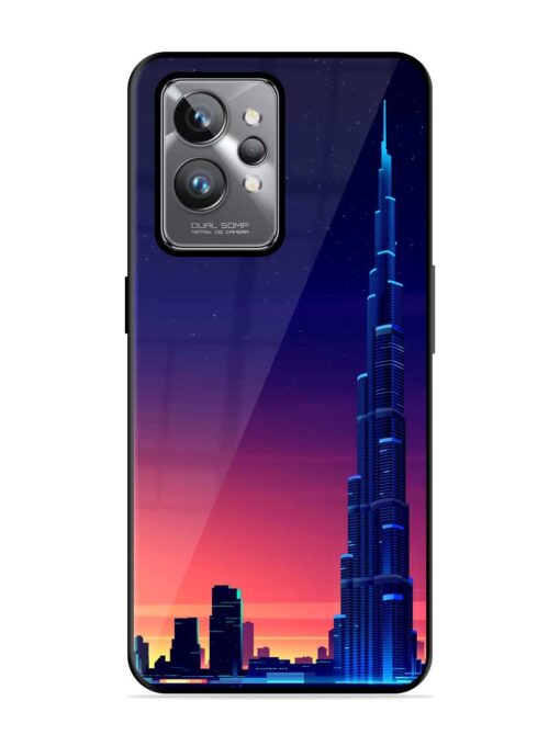 Burj Khalifa Abstract Glossy Metal Phone Cover for Realme Gt 2 Pro