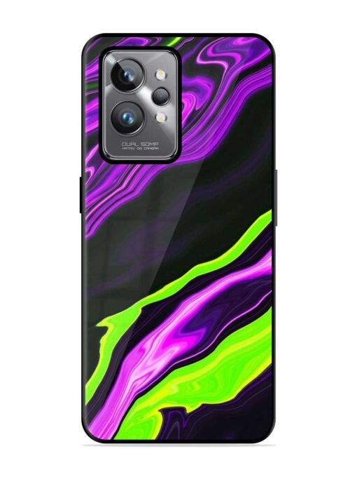 Bright Fluid Violet Glossy Metal Phone Cover for Realme Gt 2 Pro