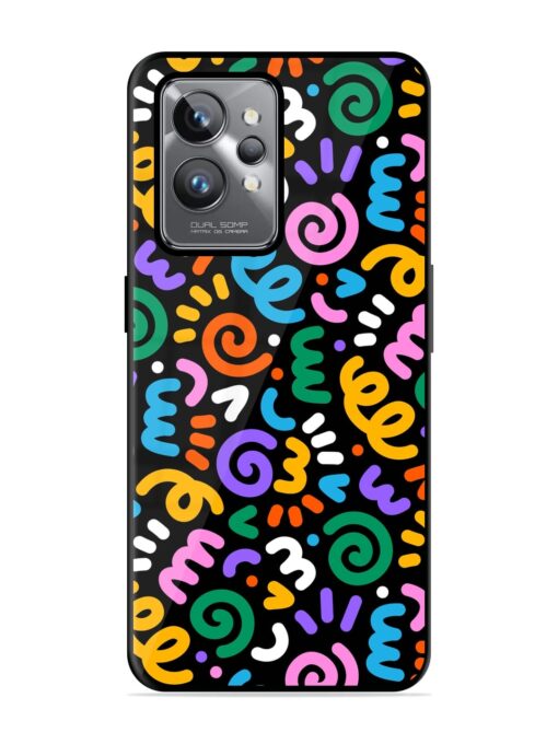 Colorful Seamless Vector Glossy Metal Phone Cover for Realme Gt 2 Pro Zapvi