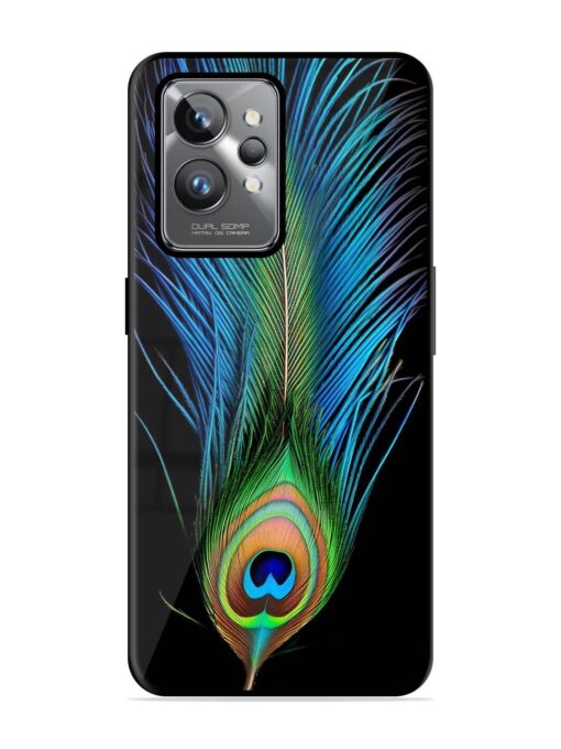 Peacock Feather Glossy Metal TPU Phone Cover for Realme Gt 2 Pro