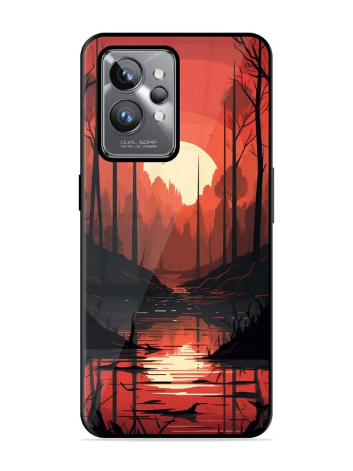 Natural Landscape Glossy Metal Phone Cover for Realme Gt 2 Pro