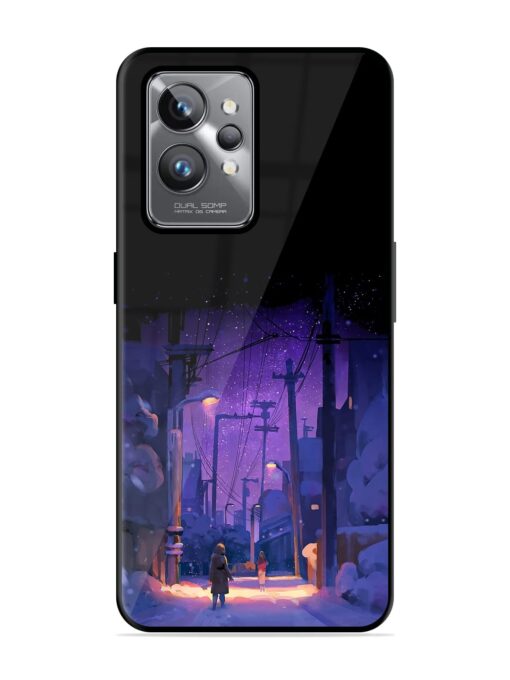 Winter Anime Art Glossy Metal Phone Cover for Realme Gt 2 Pro