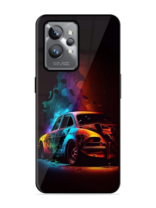 High Classic Car Art Glossy Metal Phone Cover for Realme Gt 2 Pro