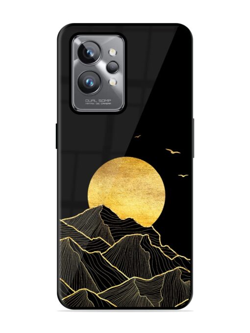 Golden Sunrise Glossy Metal Phone Cover for Realme Gt 2 Pro