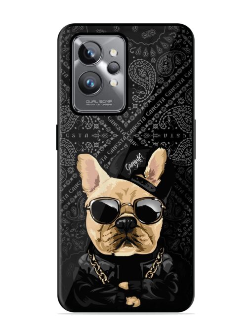 Gangsta Cool Sunmetales Dog Glossy Metal Phone Cover for Realme Gt 2 Pro