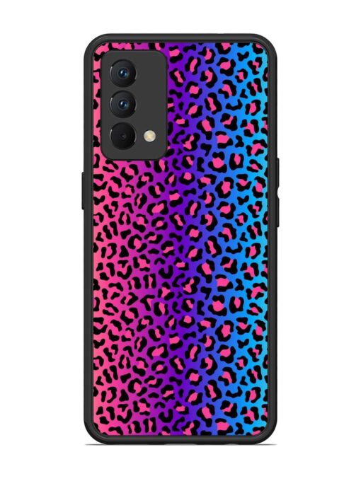 Colorful Leopard Seamless Glossy Metal Phone Cover for Realme Gt Master Edition