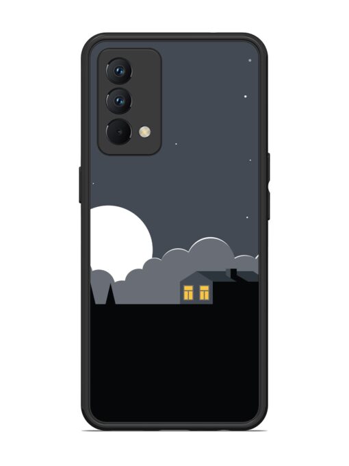 Full Moon Vector Art Glossy Metal Phone Cover for Realme Gt Master Edition