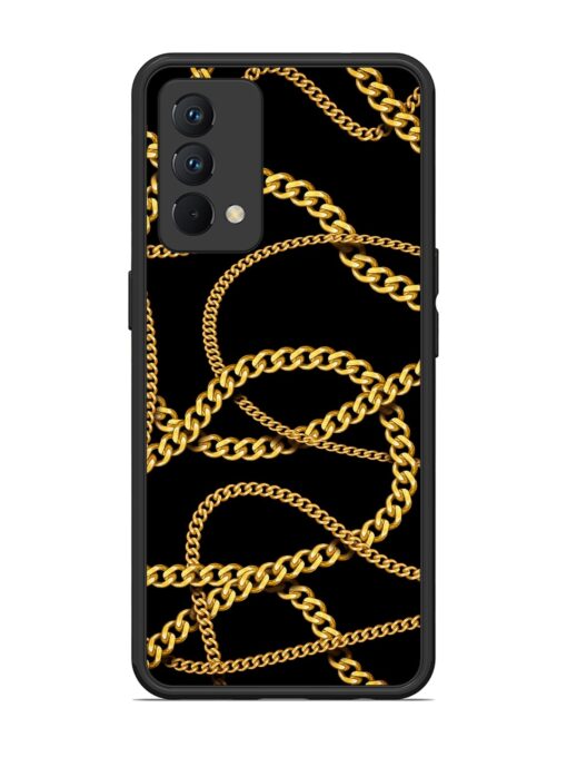 Decorative Golde Chain Glossy Metal Phone Cover for Realme Gt Master Edition Zapvi