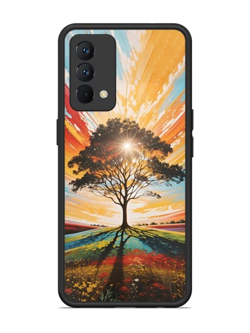 Abstract Tree Colorful Art Glossy Metal Phone Cover for Realme Gt Master Edition Zapvi