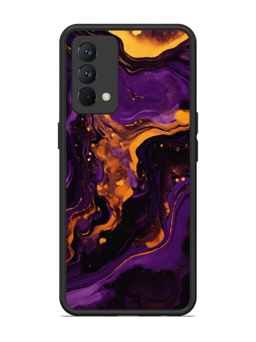 Painting Of A Purple Glossy Metal Phone Cover for Realme Gt Master Edition