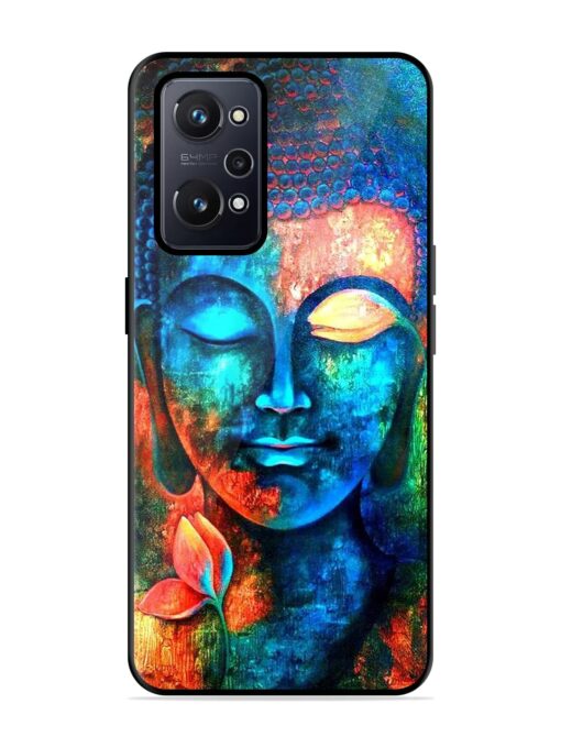 Buddha Painting Glossy Metal Phone Cover for Realme Gt Neo 2