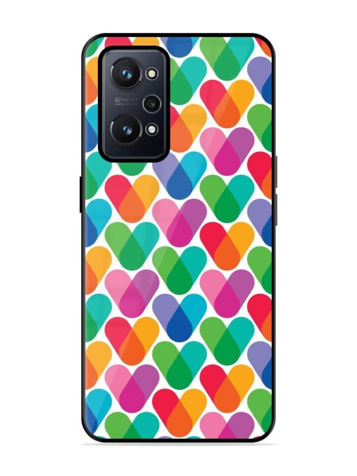 Overlapping Colors Colorful Glossy Metal TPU Phone Cover for Realme Gt Neo 2