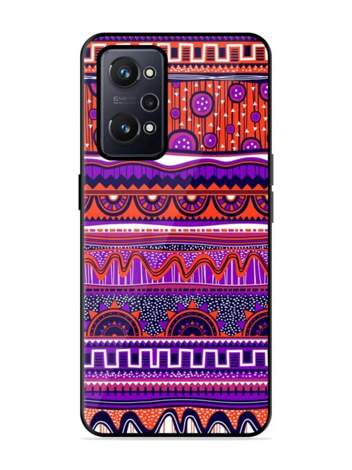 Ethnic Seamless Pattern Glossy Metal TPU Phone Cover for Realme Gt Neo 2