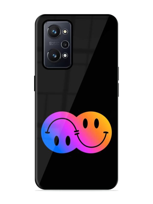 Gradient Smile Art Glossy Metal TPU Phone Cover for Realme Gt Neo 2