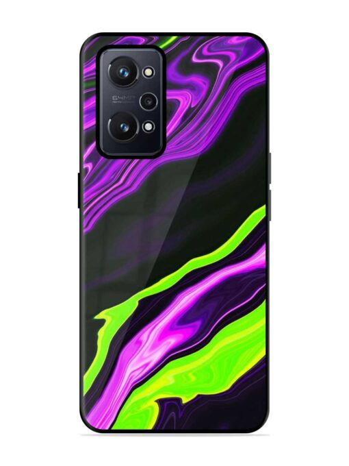 Bright Fluid Violet Glossy Metal Phone Cover for Realme Gt Neo 2