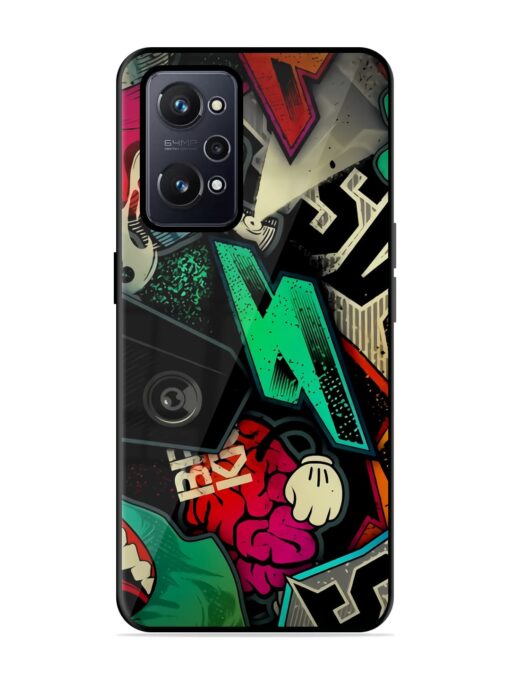 Graffiti Art Glossy Metal Phone Cover for Realme Gt Neo 2