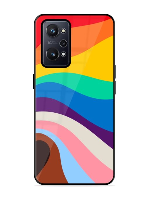 Minimal Pride Art Glossy Metal Phone Cover for Realme Gt Neo 2