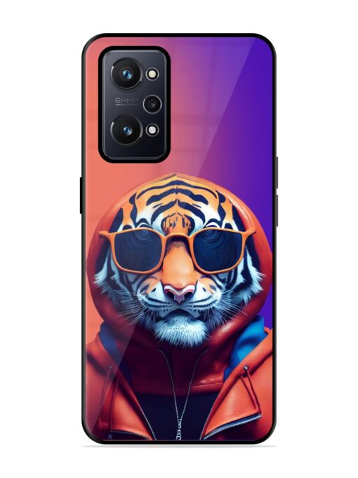 Tiger Animation Glossy Metal Phone Cover for Realme Gt Neo 2