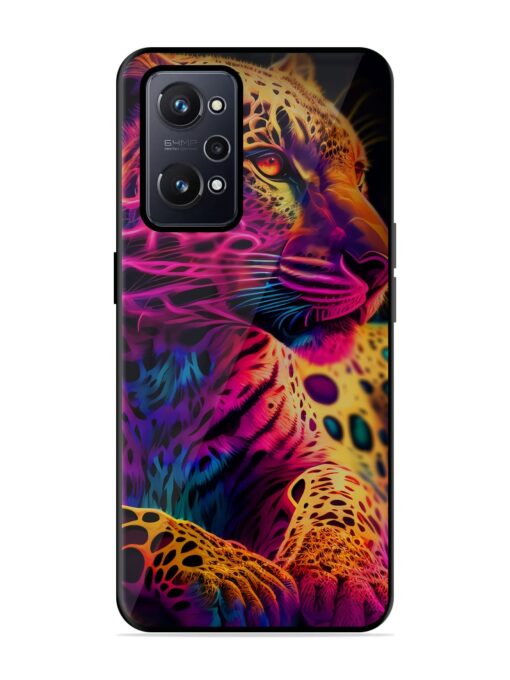 Leopard Art Glossy Metal Phone Cover for Realme Gt Neo 2